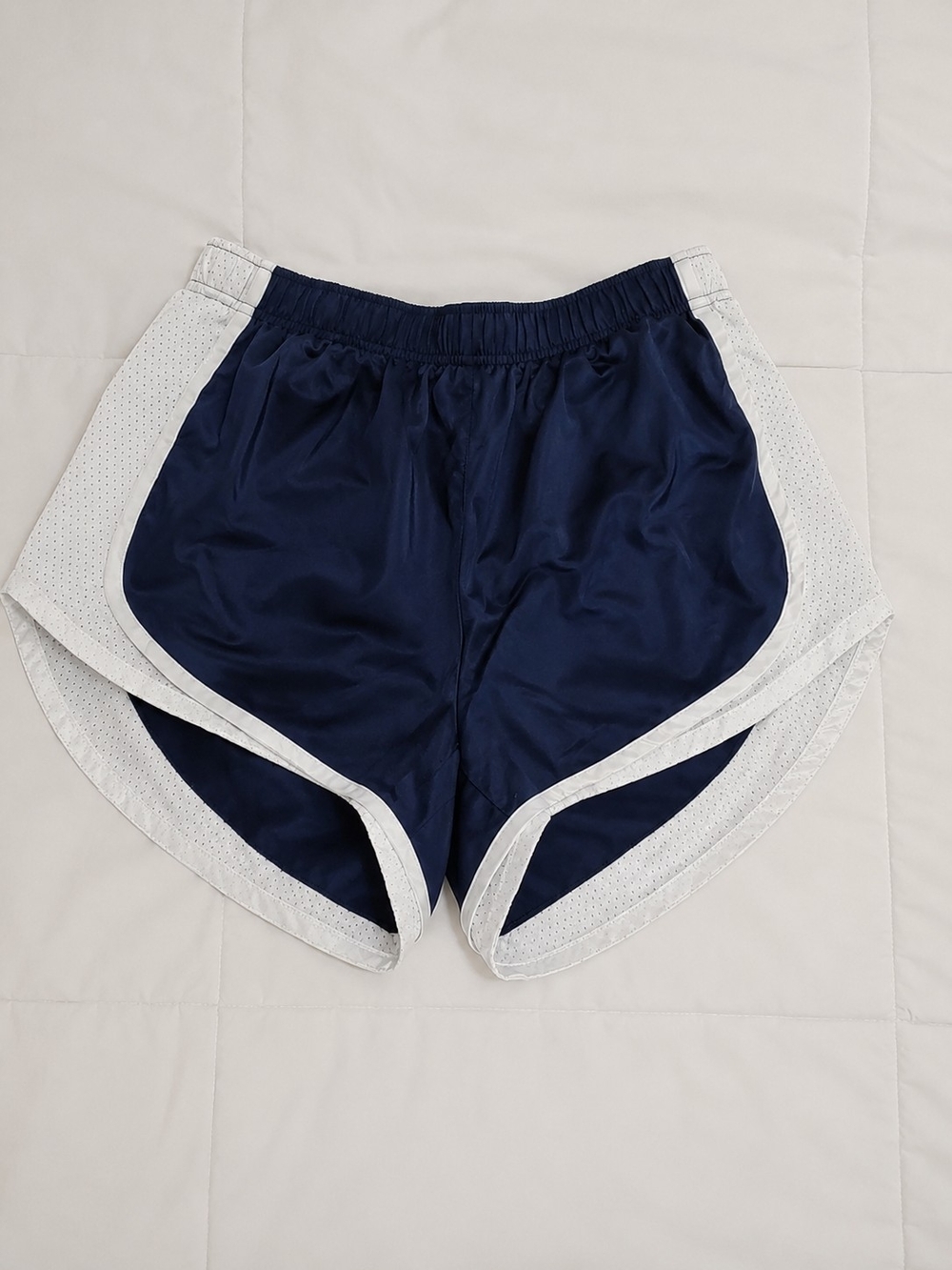 Athletic Works Navy and White Running Shorts